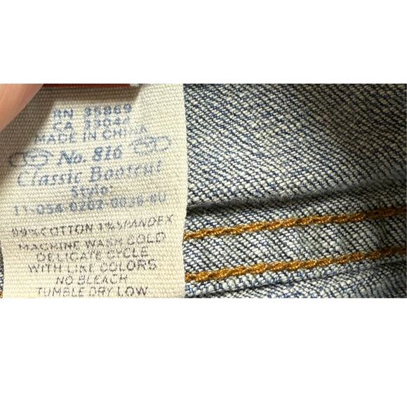 Stetson Classic Bootcut Jeans Womens 16 Long Blue Denim Stretch Pockets Durable - Picture 8 of 10